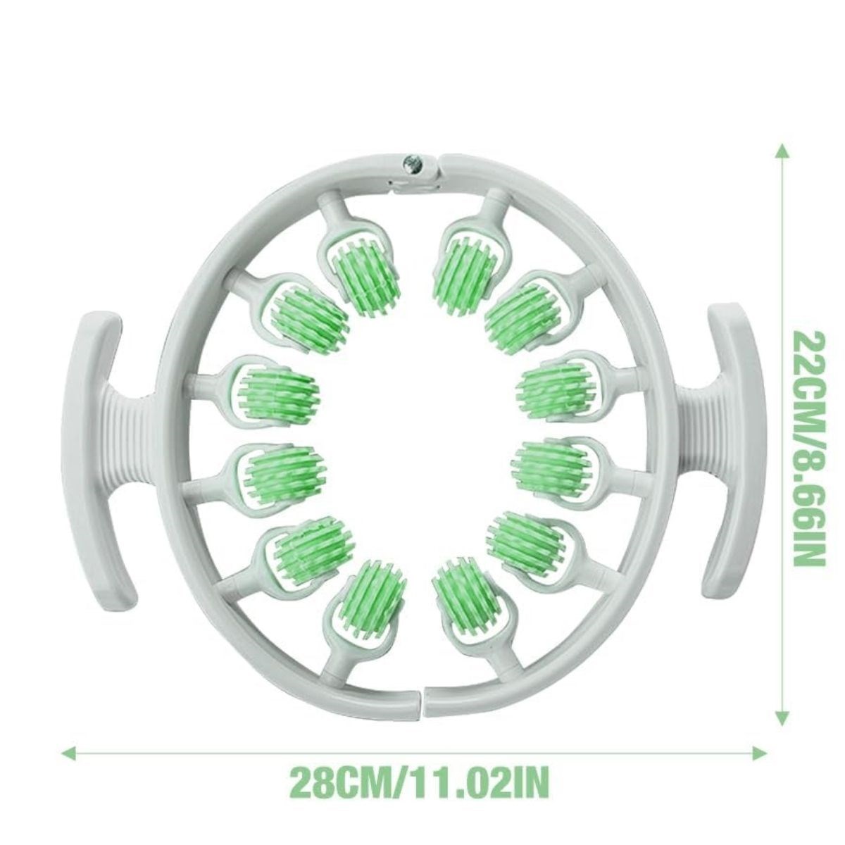 12-Rollen Verstellbares Massagegerät für Beine, Rücken und Arme – 360° #5