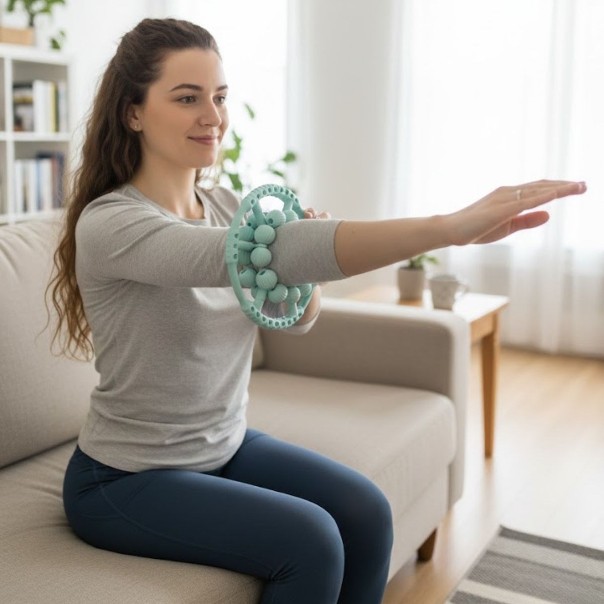 20-Rollen verstellbarer Bein- und Armmassagegerät – 360° Tiefengewebe-Massagerolle #3