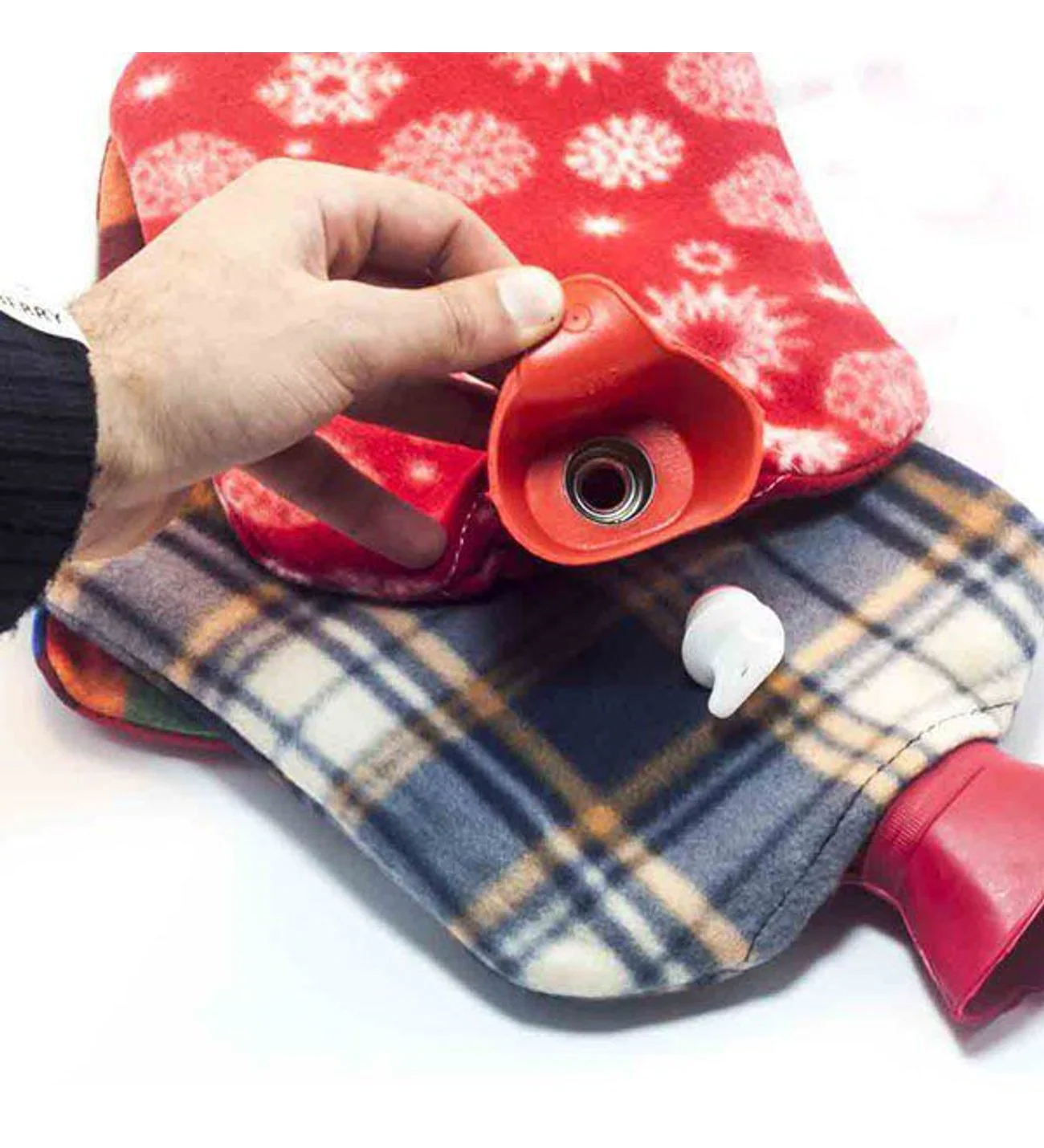 Sıcak Su Torbası 2 Litre Polar Kılıflı Termofor (5563)