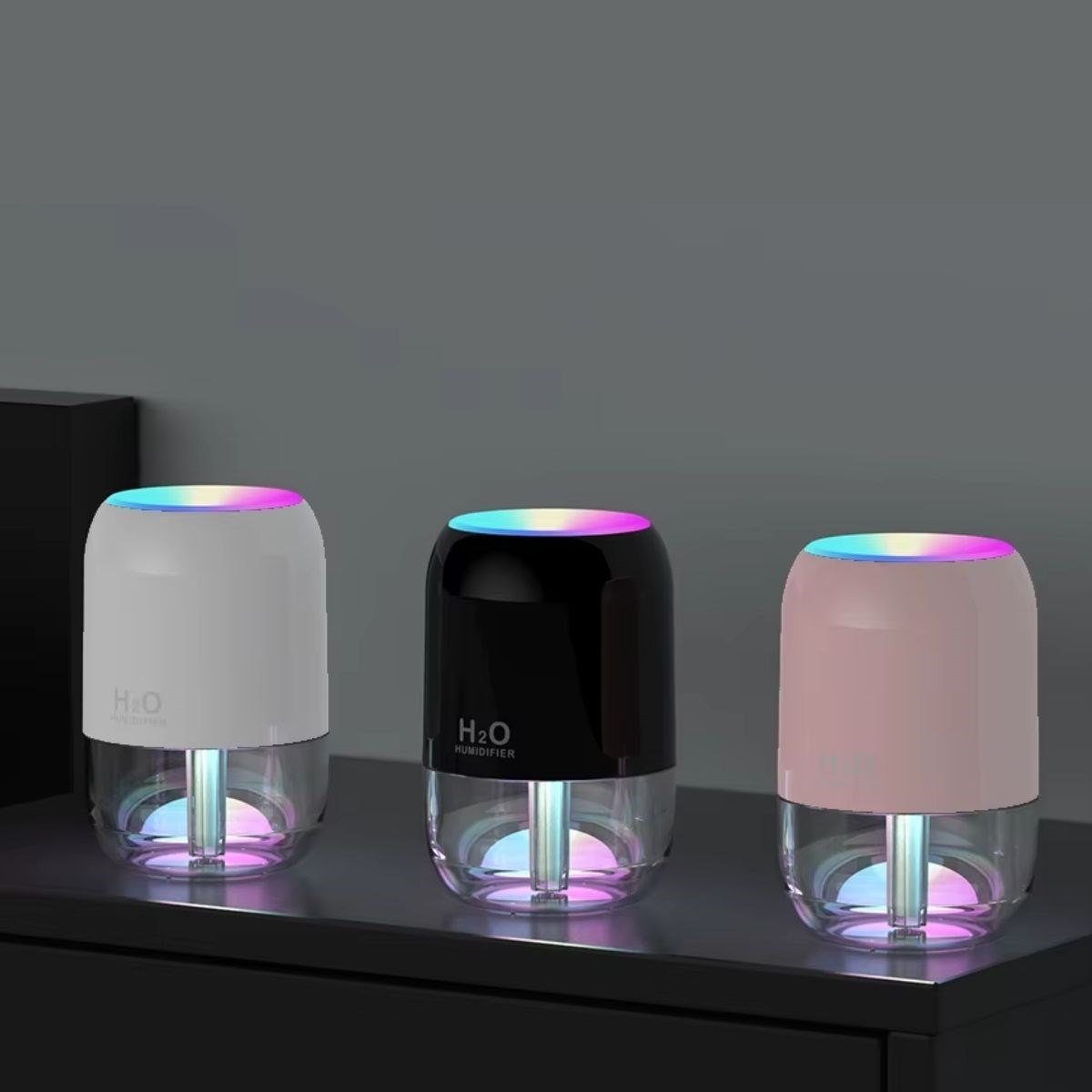 H2O Ultrasonic Cool Mist Humidifier with Clear Tank & LED Light (5563) #5