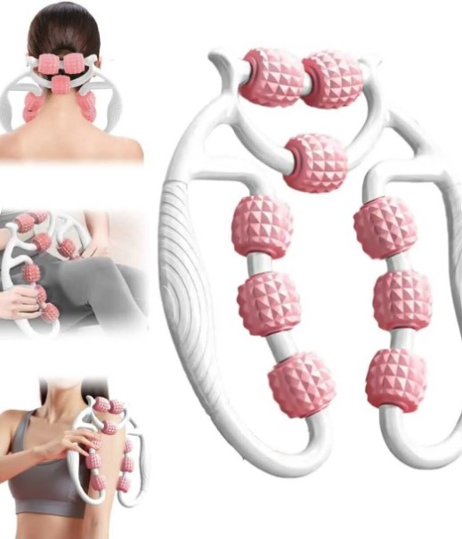 Selülit Masaj Aleti 9 Tekerlekli Lenf Drenaj Rulosu (5563) #5
