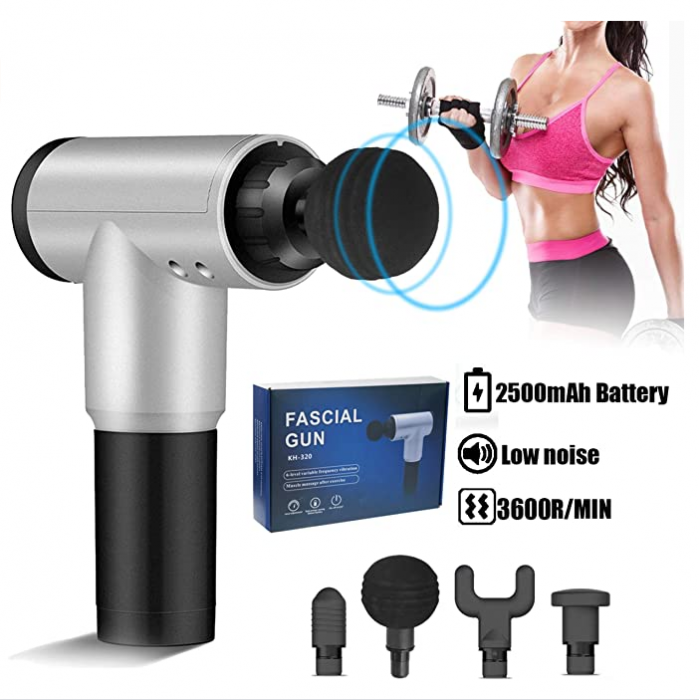 Muskelentspannungspistole mit 4 Massageköpfen, aufladbar (5563) #2