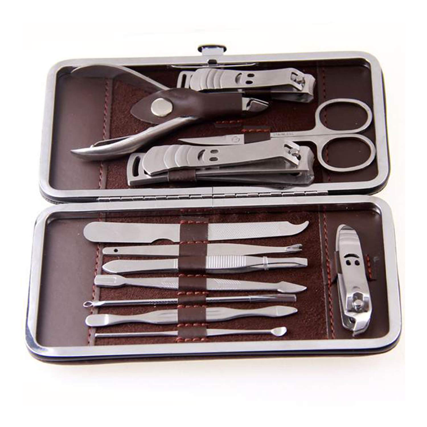 Çantalı Manikür Pensi Profesyonel ve Manikür Pedikür Seti 13 Parça Tırnak Eti İtici Ve Cımbız (5563) #4