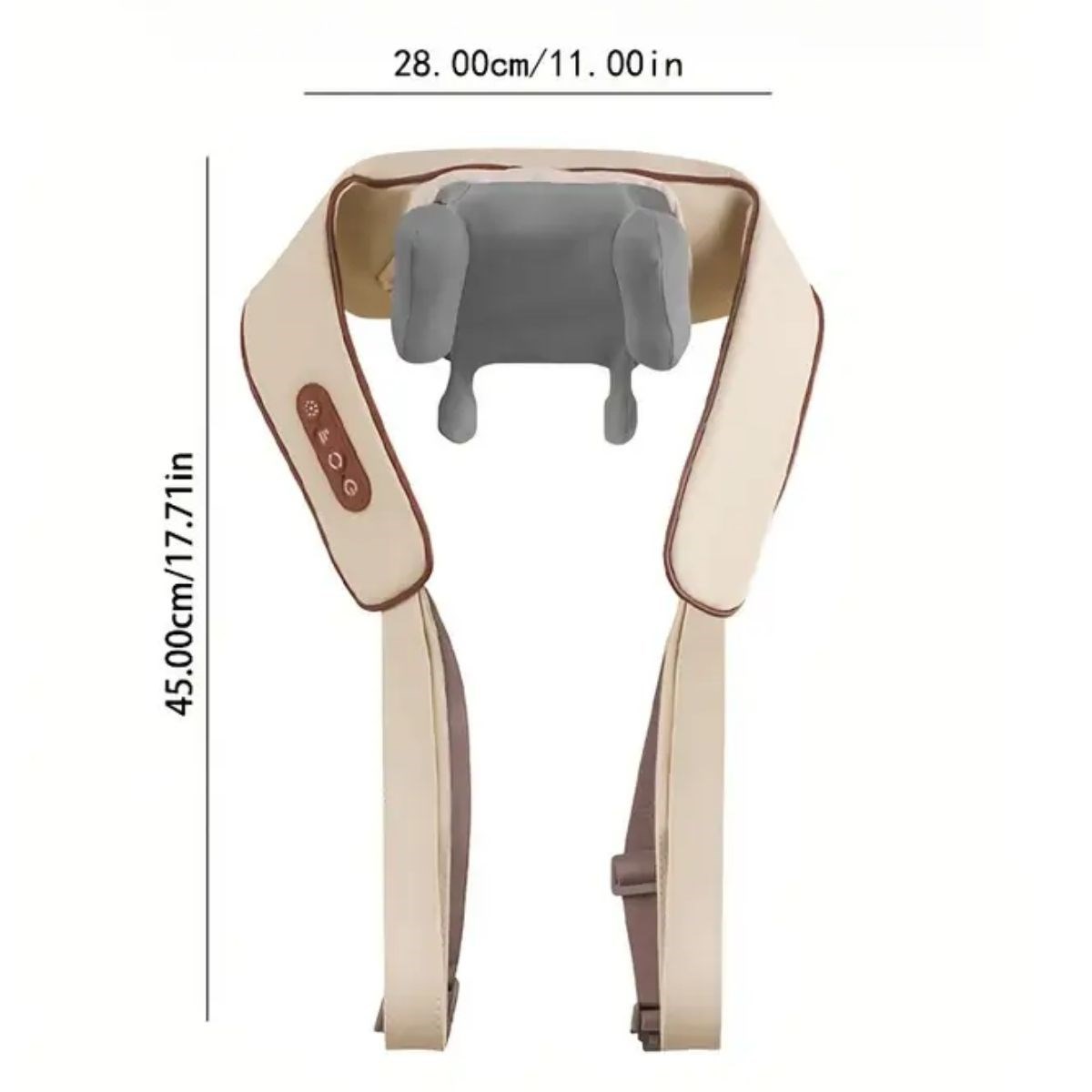 Elektrisches Nacken- und Rückenmassagegerät Kabelloses Nacken- und Schultermassagekissen (5563) #5