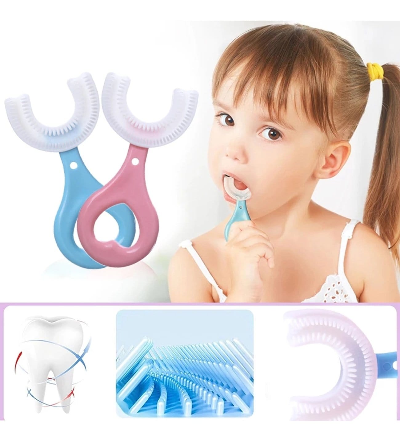 U Tipi Bebek Ağız Bakım ve Diş Fırçası (5563) #4