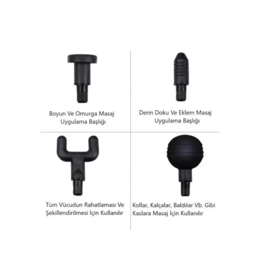 Neue Generation Massagepistole mit Vibration LC-002 4-tlg (5563) #4