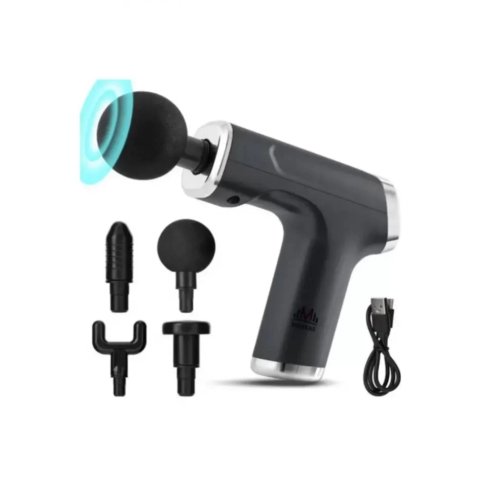 Mini Profesyonel Şarjlı Masaj Aleti 4 Başlıklı KH-800 (5563)