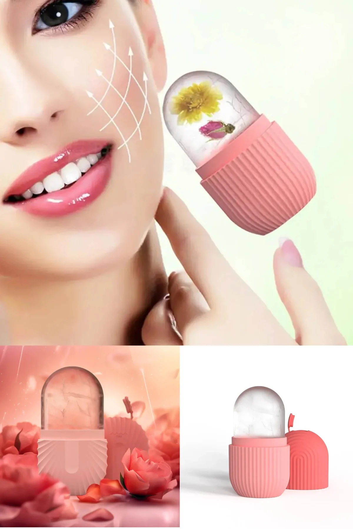 Ice Roller Buz Silindiri Terapi Etkili Yüz Masaj Ve Cilt Bakım Aleti (5563) #4