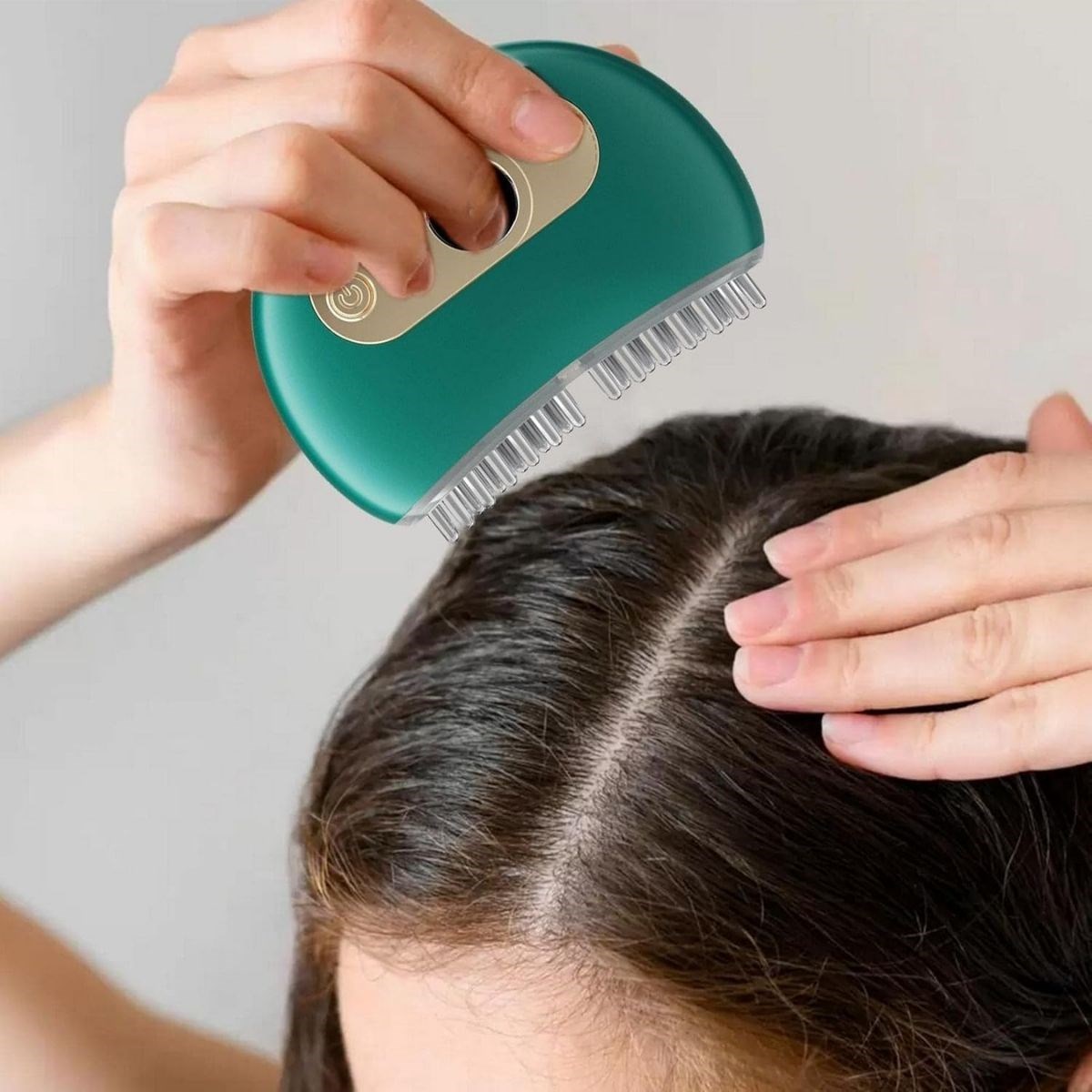 1 Adet Akıllı Elektrik Akımlı EMS Titreşimli Masaj Tarağı Kademeli Yüz Masaj Aleti Aparatı (5563) #3