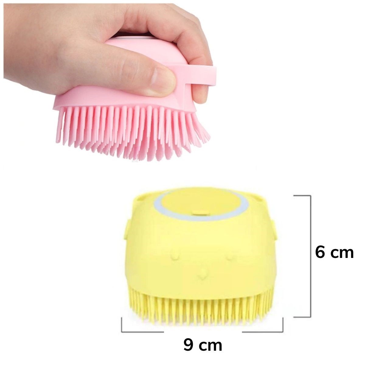 Yumuşak Silikon Malzemeli Esnek Jel Hazneli Masaj Fonksiyonlu Etkili Banyo Duş Kese Lifi (5563) #4