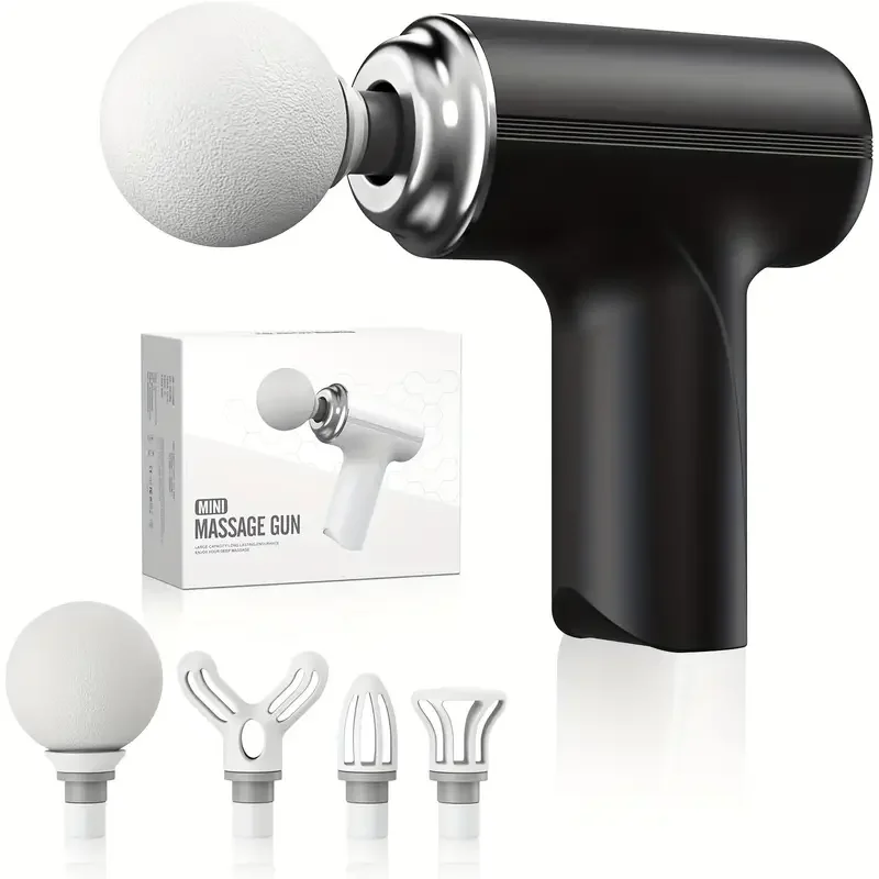 Masaj Tabancası Darbeli Titreşimli 4 Başlıklı Profesyonel Şarjlı Mini Masaj Aleti (5563) #2