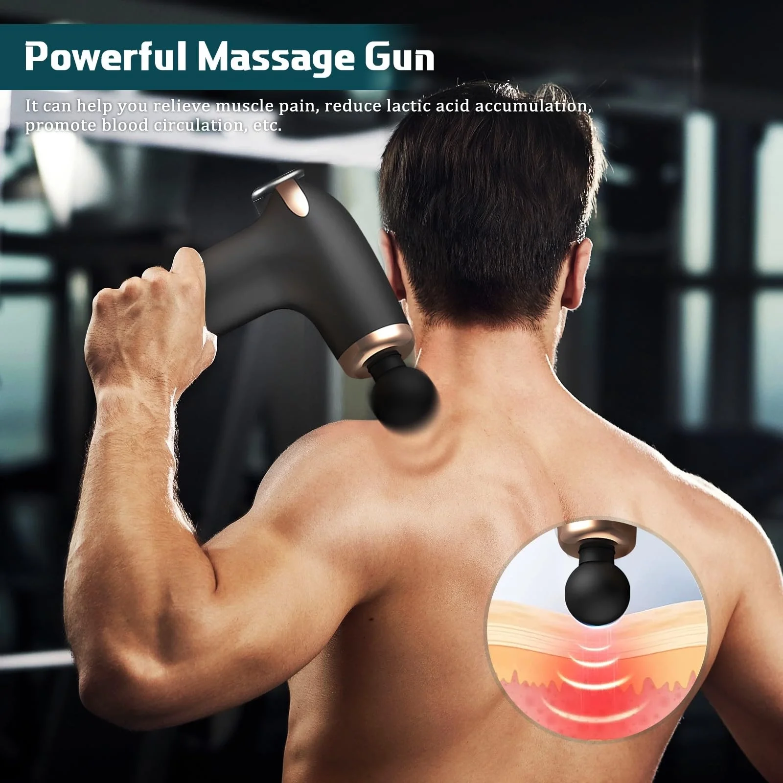 Aufladbares kompaktes Gesichtsmassagegerät - 6 Geschwindigkeitsstufen (5563) #5