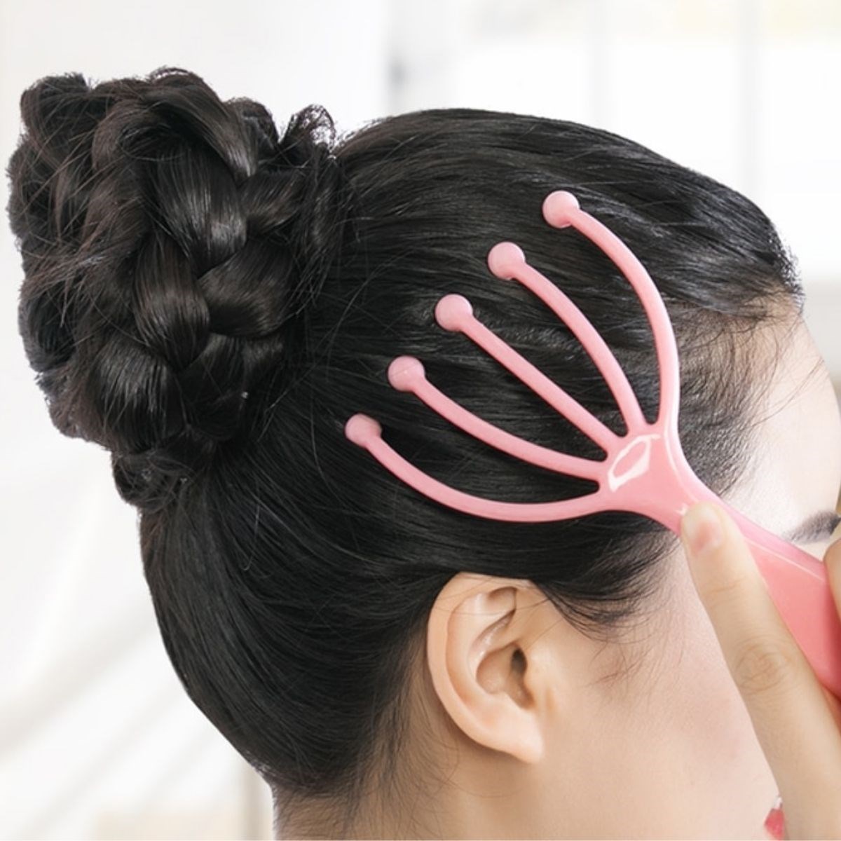 Çok Fonksiyonlu 5 Uçlu Bilyeli Baş Boyun Bacak Kol Masaj Alet Rahatlatıcı Kafa Masaj Aparatı (5563) #4