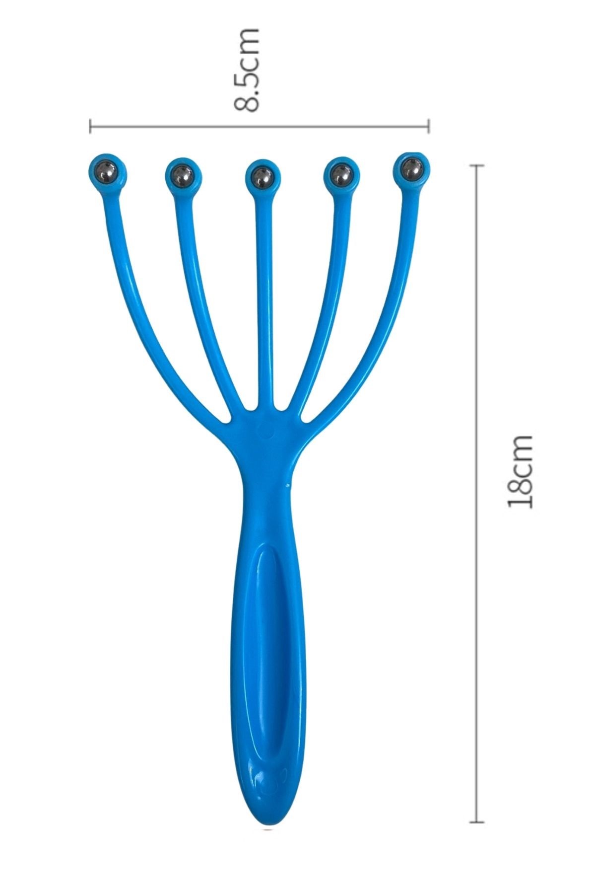 Çok Fonksiyonlu 5 Uçlu Bilyeli Baş Boyun Bacak Kol Masaj Alet Rahatlatıcı Kafa Masaj Aparatı (5563) #5