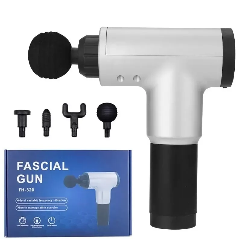 Fascial Gun RH-320 6 Kademe Hız Ayarlı, 4 Parça Başlıklı, Usb Şarjlı, Masaj Tabanca Aleti (5563) #2
