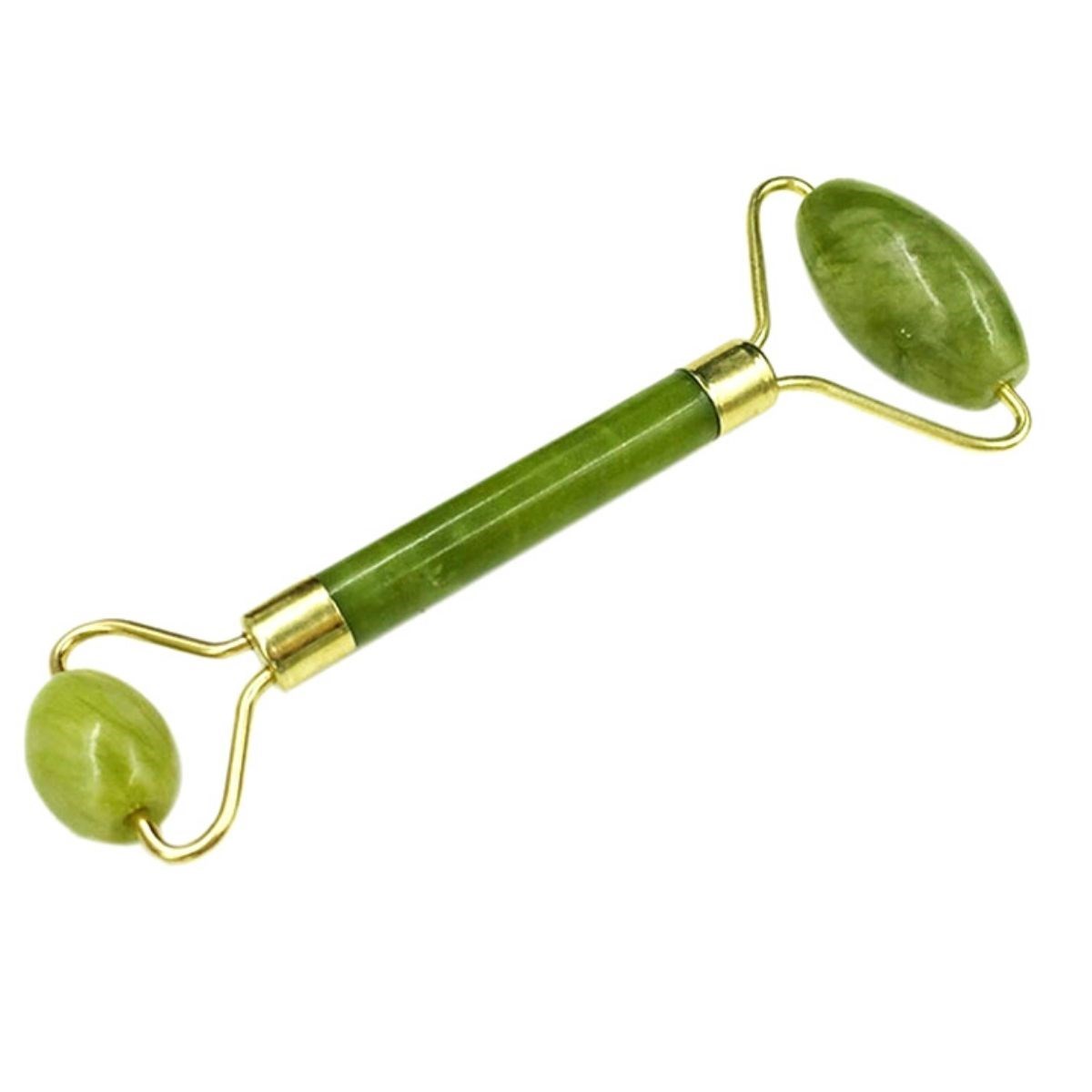 Özel Süngerli Kutusunda Kırılmaz Çift Taraflı 2li Cilt Yüz Masaj Aleti Jade Roller Yeşim Taşı (5563) #3