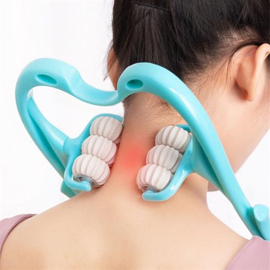 Çok Fonksiyonlu Manuel Altı Tekerlekli Boyun Masaj Aleti (5563) #3