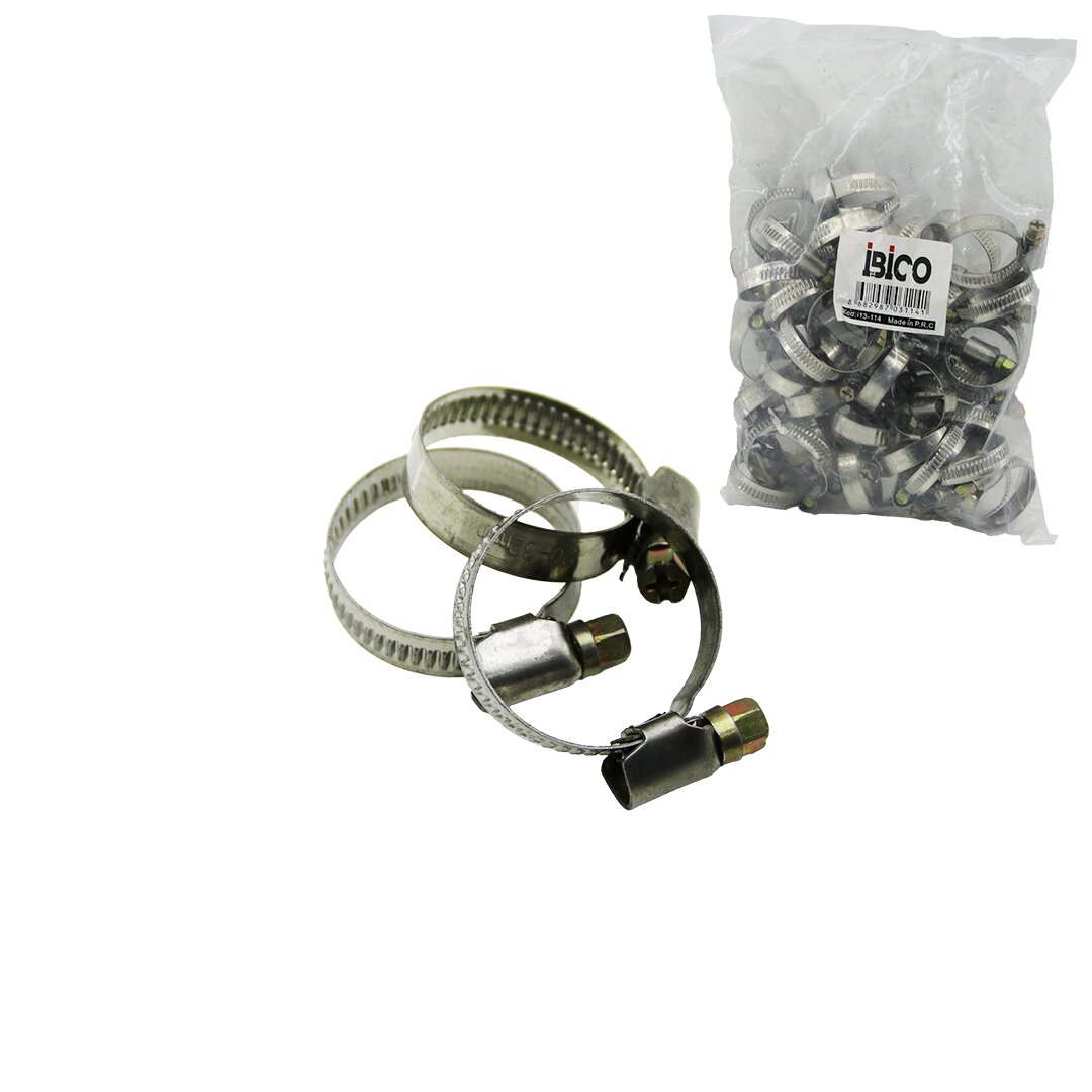 50x Metal Hose Clamps 20-32mm Torque-Adjusted Adjustable Cli