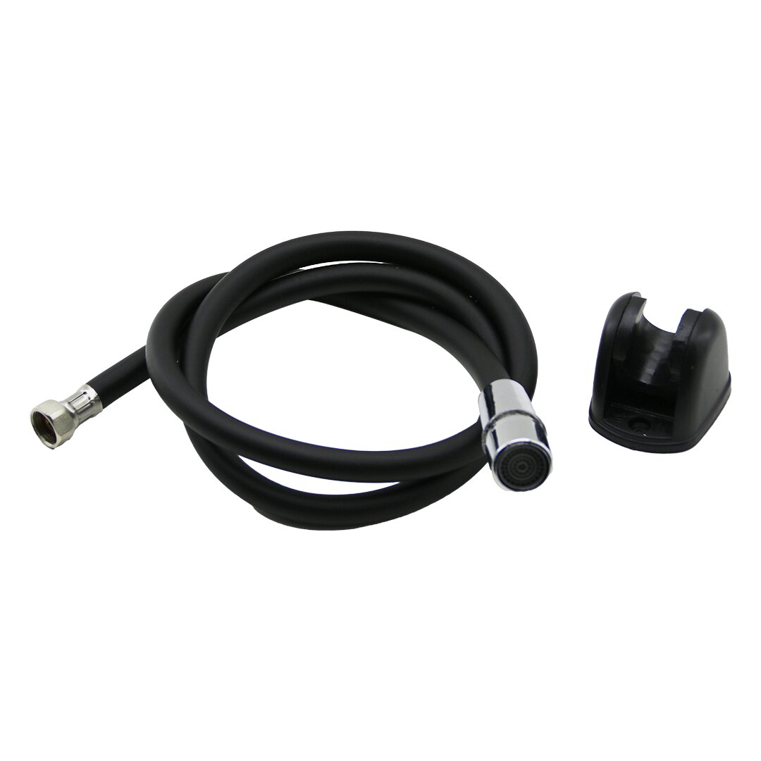 SİYAH PLASTİK PERLATÖRLÜ TAHARATMATİK HORTUM  120CM (5563)