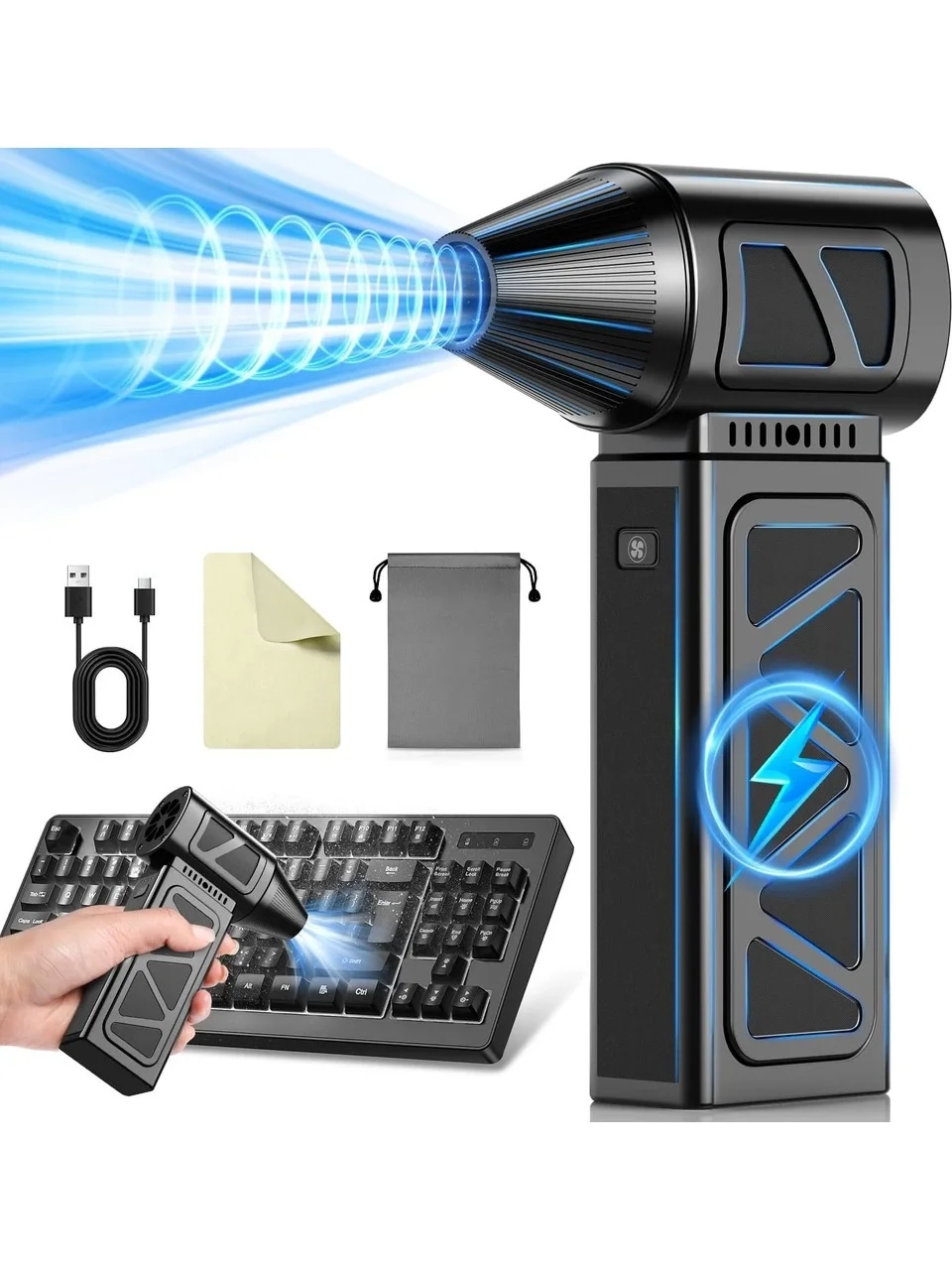 Mega Turbo Electric Air Blower Compressor 130,000RPM BBQ Fan