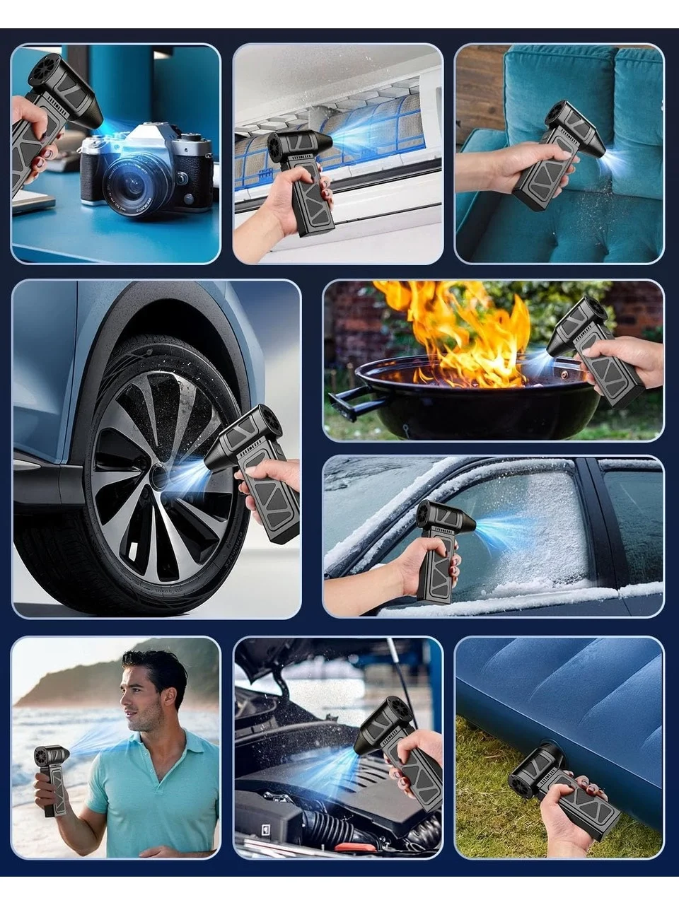 Mega Turbo Electric Air Blower Compressor 130,000RPM BBQ Fan (5563) #2