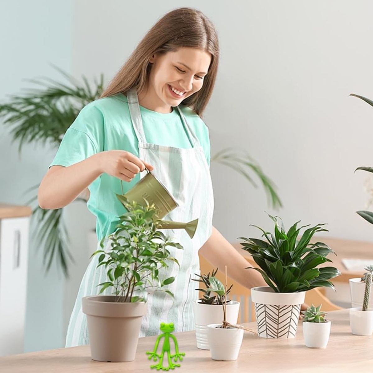 Kurbağa Şeklinde Bitki Sabitleyici – Bahçe ve İç Mekan Bitkileri İçin Dal ve Gövde Destek Aparatı, Çok Amaçlı Bitki Tutucu Klips (5563) #3