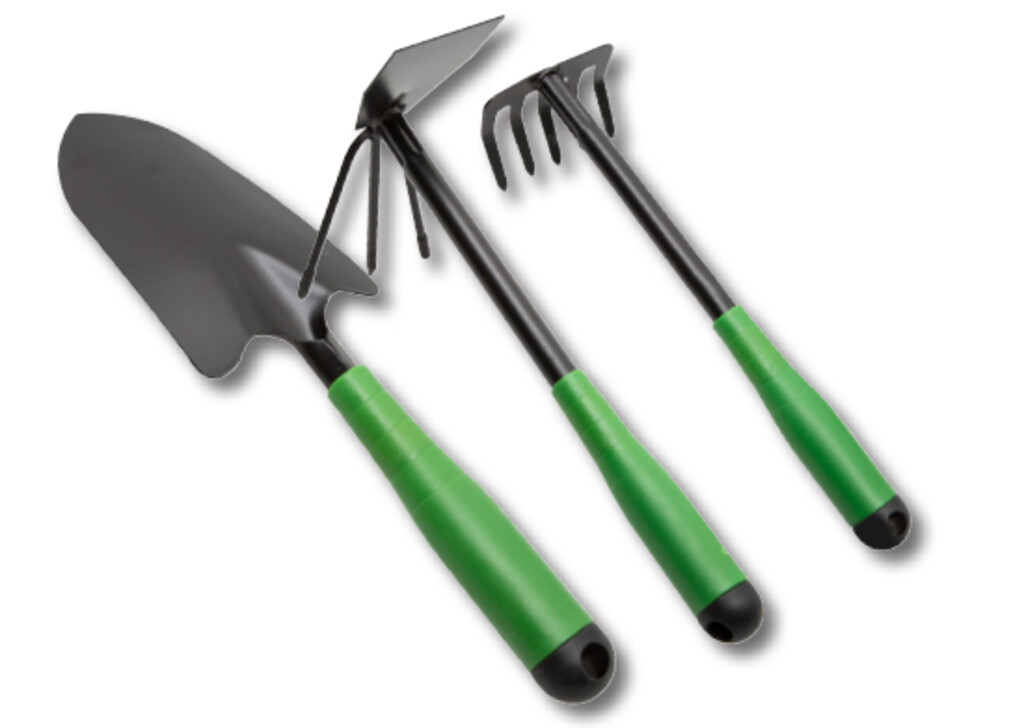 3-Piece Garden Tool Set - Hoe Rake Spade (5563)