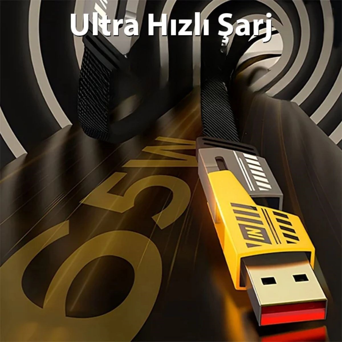 4in1 65W Hızlı Şarj Kablosu – Type-C to USB-A + Type-C to Lightning, 27W PD Destekli Çoklu Şarj Kablo (5563) #5