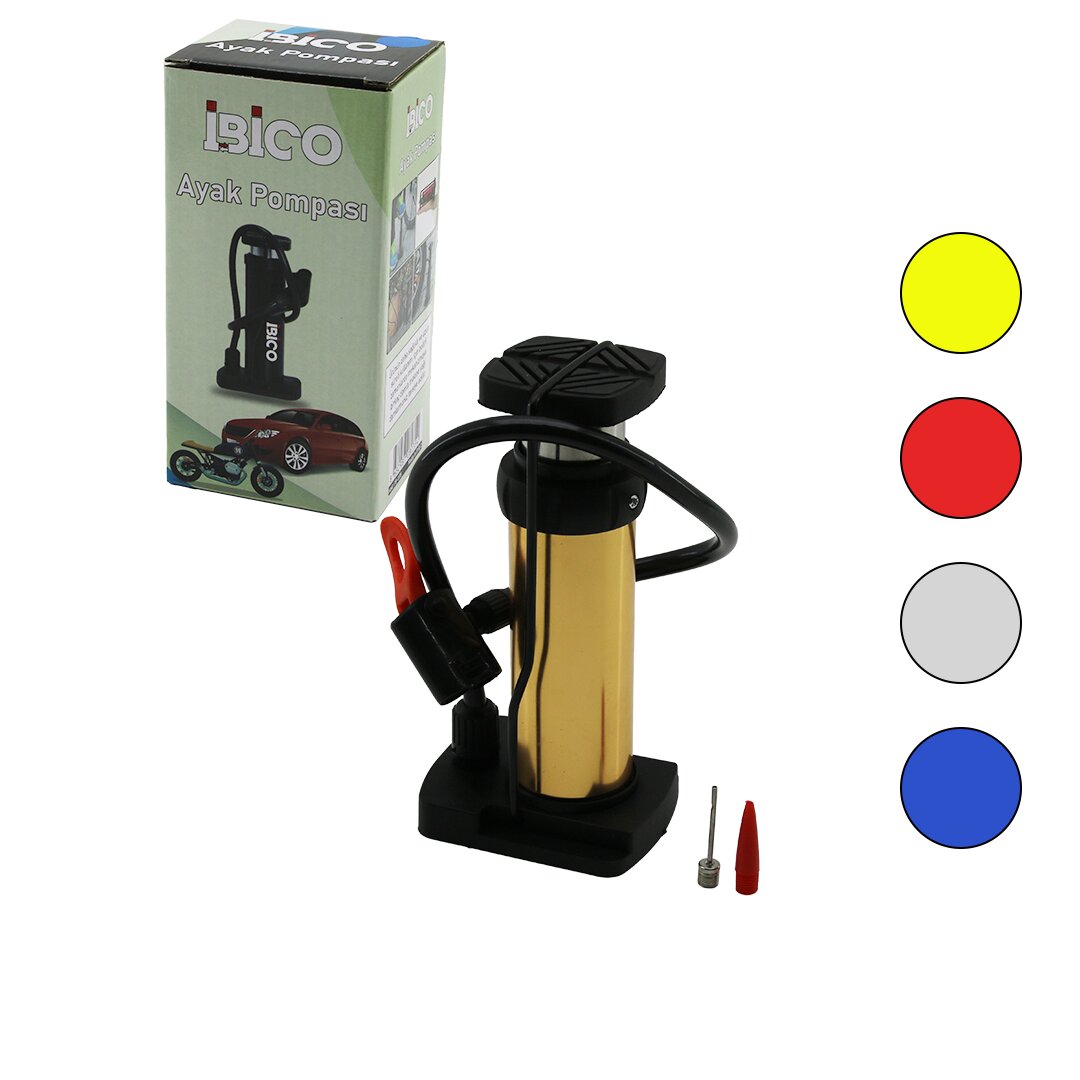 Vertical Piston Foot Pump for Cars, Bikes, Motorcycles - Bal