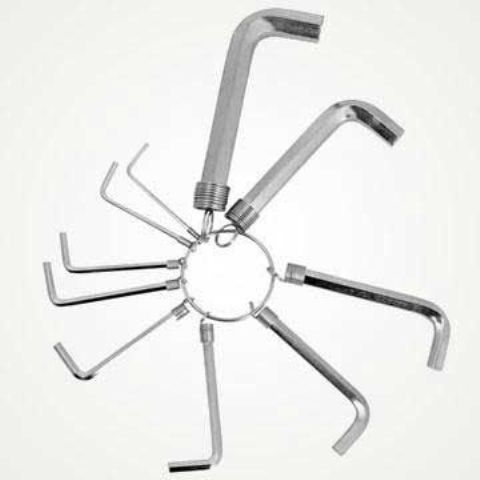 Allen Anahtar Takım Altı Köşeli 10 Parça Alyan (5563) #5