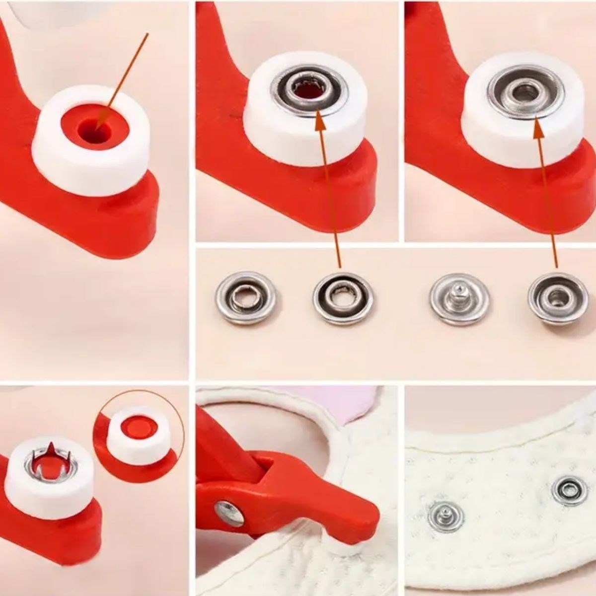 Kunststoff-Druckknopf-Zange – Druckknopf-Werkzeug für Kleidung, Babylätze und Textilien (5563) #5