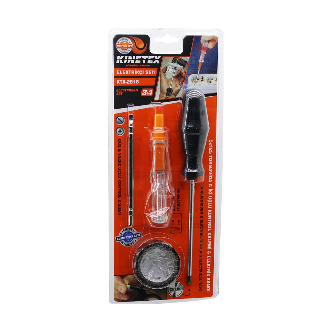 4PCS Screwdriver - Multi-Purpose Set - Voltage Tester - 2in1