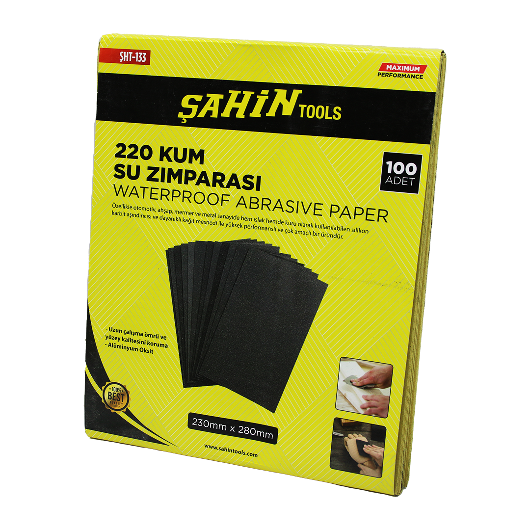 100 ADET 220 KUM KAĞIT SU ZIMPARASI (5563)