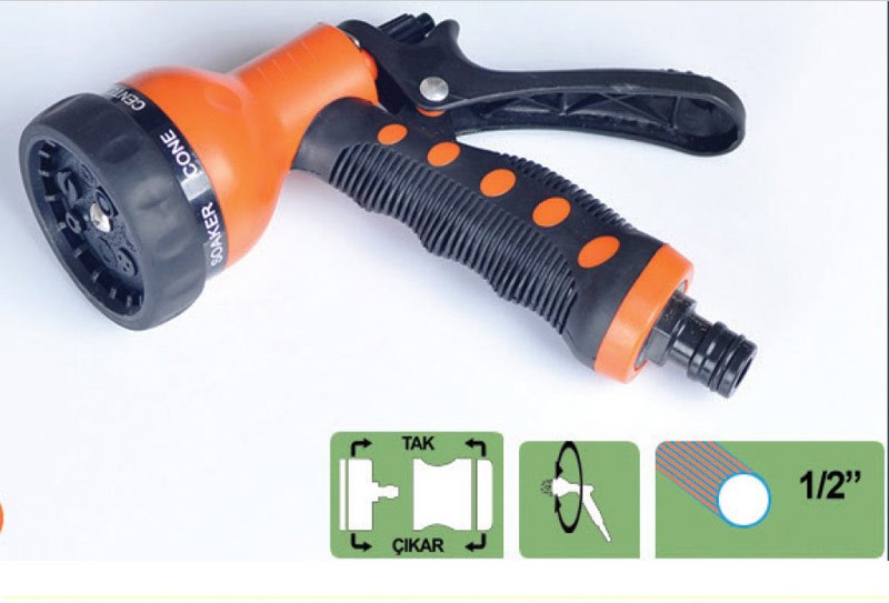 Sulama Tabancası - 4lü Sulama Sistemi 7 Fonkiyonlu (5563) #3