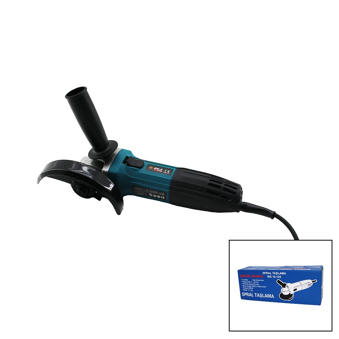 KUTULU   DEVİR AYARLI   1000W  SPRAL TAŞLAMA  125MM - 5500/1