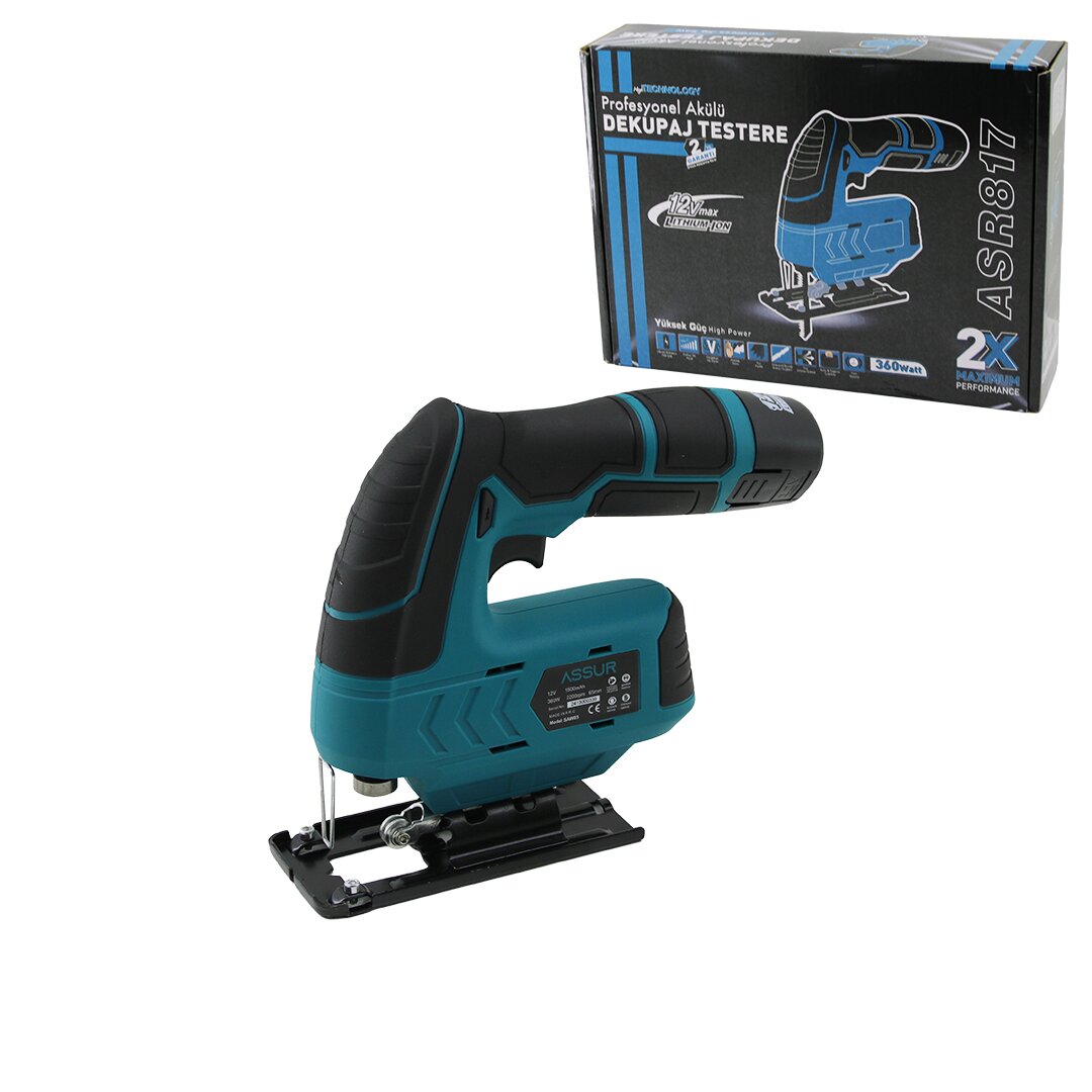 PROFESYONEL ŞARJLI DEKUPAJ TESTERE SUNTA KESME DEKOPAJ KADEM