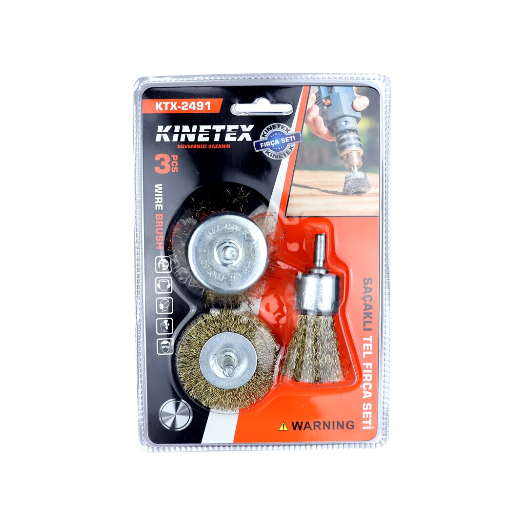 3PCS  SAÇAKLI TEL FIRÇA SETİ (5563)