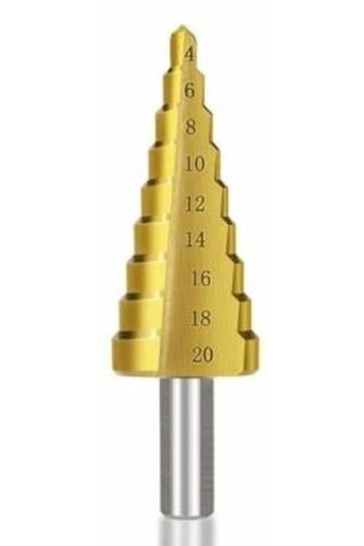 3 lü Set Matkap Ucu Kademeli Sac Delme Aparatı HSS Titanyum Kaplama (5563) #5