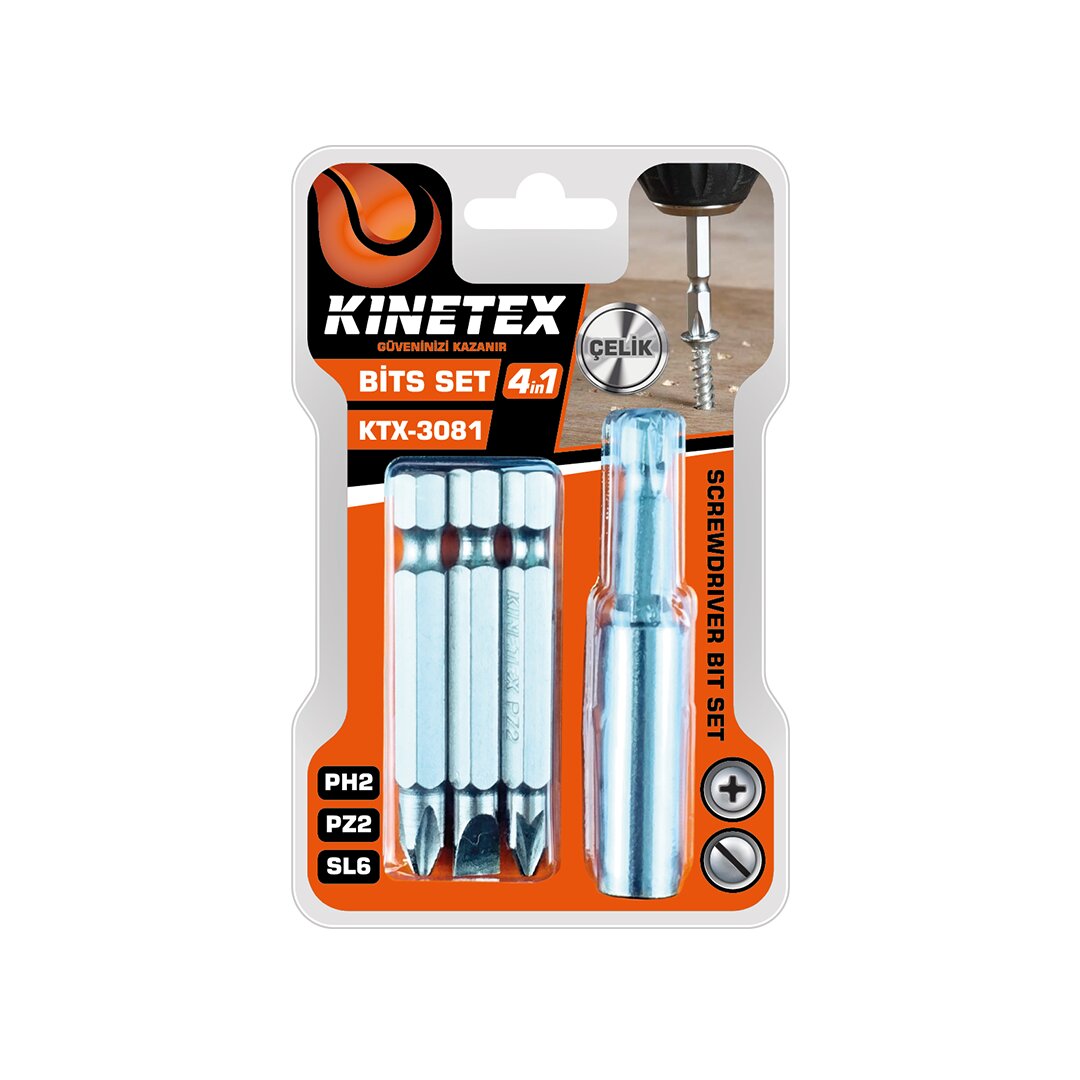 4PCS - PH2-PZ2-SL6  BİTS UÇ SET (5563)