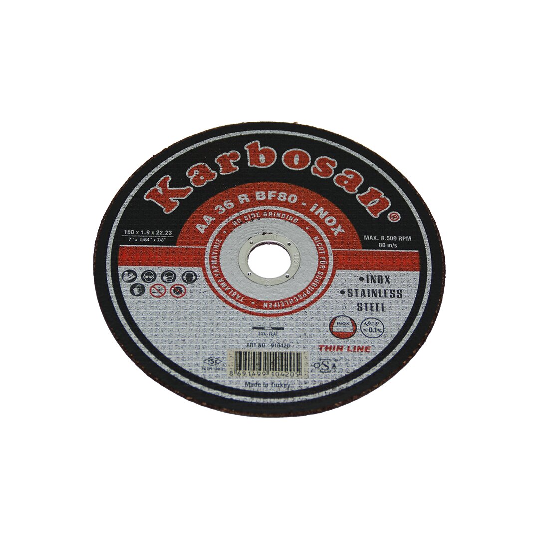 INOX Metal Cutting Disc 180MMX1.9X22 (5563)