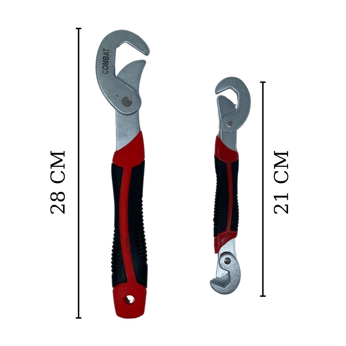 Çok Fonksiyonlu Ergonomik Ayarlanabilir Büyük Küçük Akıllı Pense Anahtar 2li Set (5563) #4