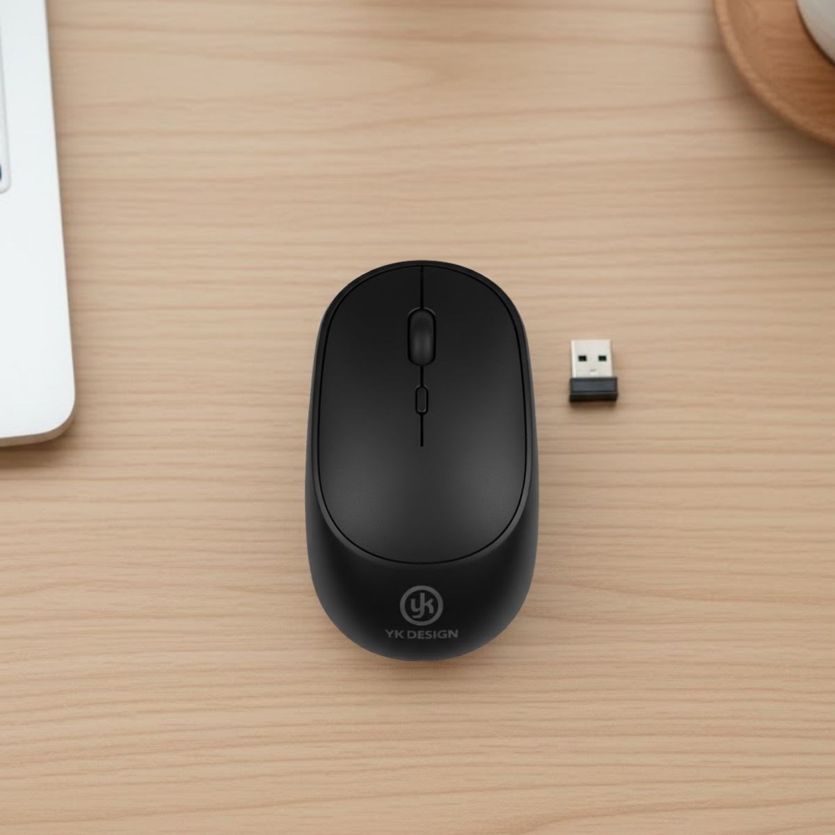 Siyah Renkli Ergonomik Sessiz Kablosuz Mouse – USB Alıcılı, Ofis ve Oyun İçin Konforlu Bilgisayar Faresi MS6310 (5563) #5