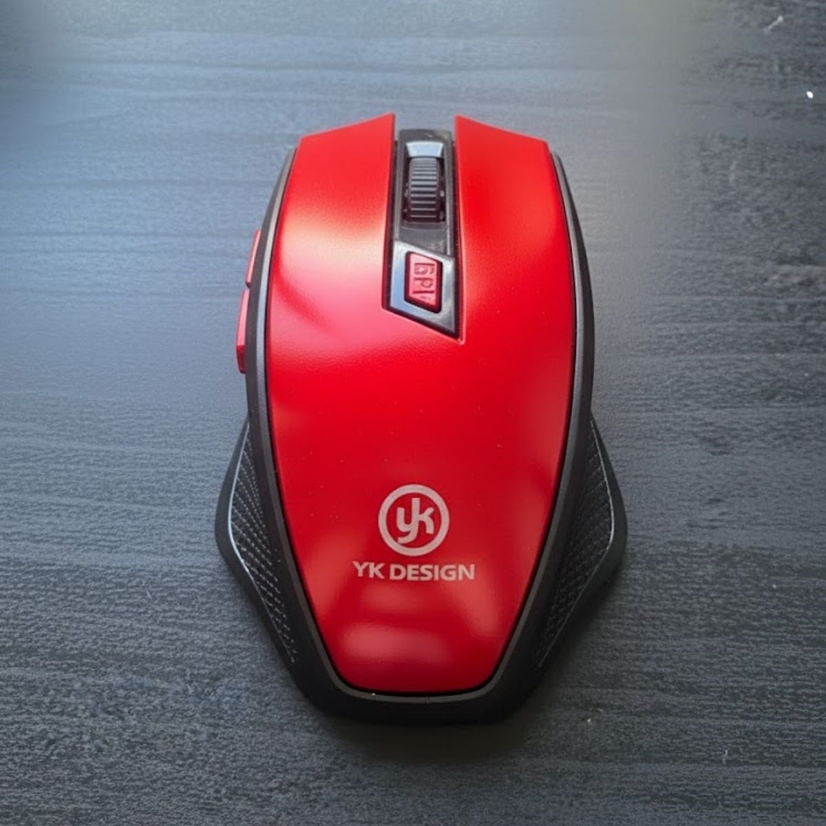 Kırmızı Renkli Baş Parmak Destekli Ergonomik Sessiz Kablosuz Mouse – USB Alıcılı, Ofis ve Oyun İçin Konforlu Bilgisayar Faresi MS6300 (5563) #3