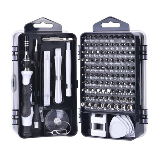 115 in 1 Hassas Tornavida Onarım Alet Manyetik Sürücü Kitli Elektronik Hassas Tornavida Seti (5563) #2