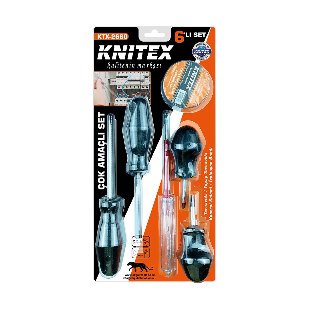 6PCS Multi-Purpose Screwdriver Set - Precision & Testing Kit