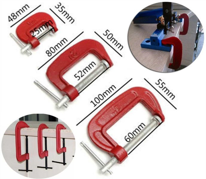 G-Type Clamp Set 3-Piece - Vise Set (5563)