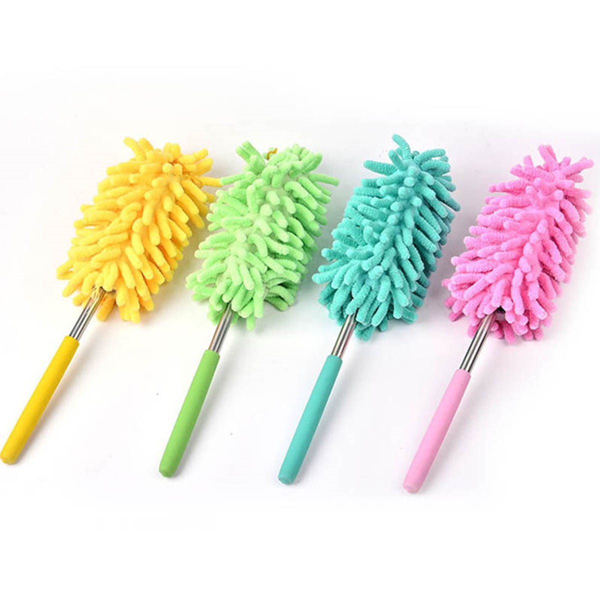 Telescopic Microfiber Dust Brush - Extendable Cleaning Tool