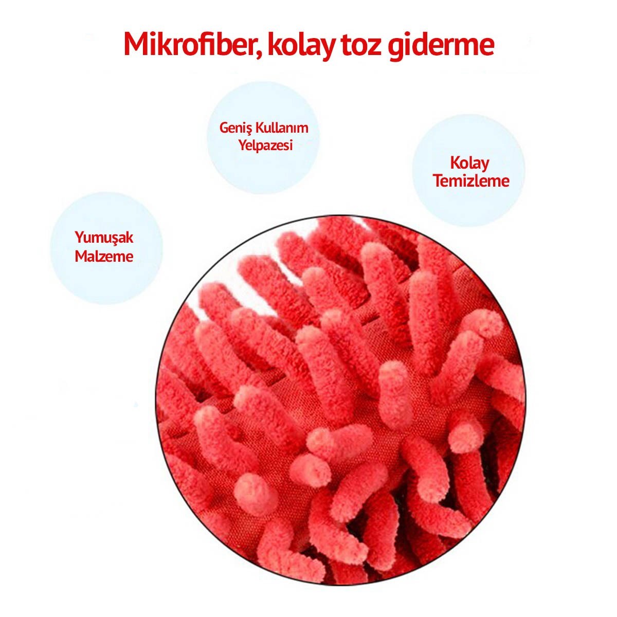 Teleskopik Mikrofiber Pratik Uzayabilen Toz Alma Fırçası Aparatı (5563) #3