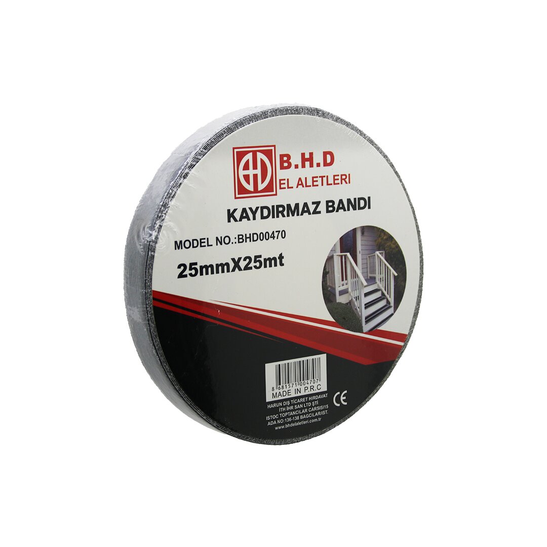 25MM X 25MT KAYDIRMAZ SİYAH BANT (5563)
