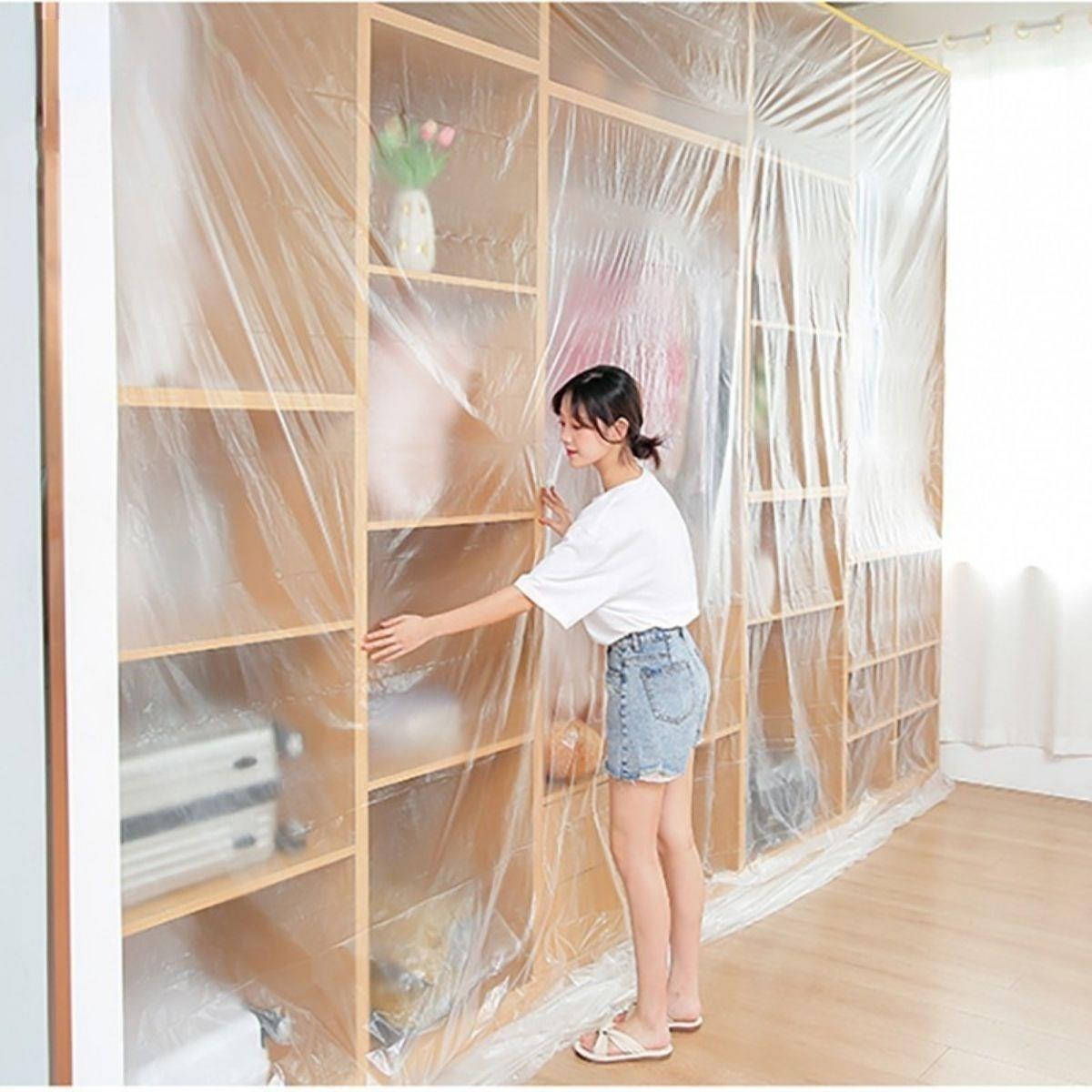 Boya Badana Eşya Koruma Hışır Örtüsü 180cm x 15 mt Yapışkanlı Hışır Örtü (5563) #2